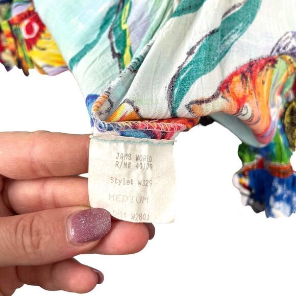 Jams World Hattie floral koi fish printed mini‎ Dress Sz M - Picture 8 of 9